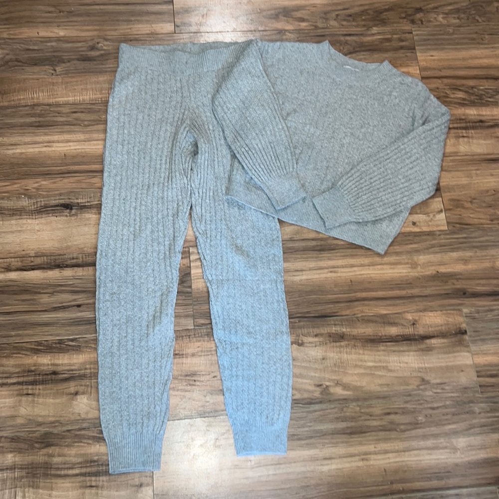 Pink Rose Sweater Set